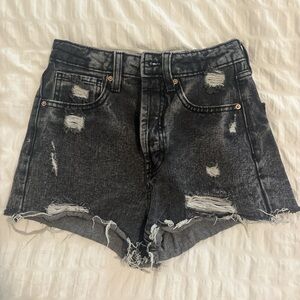 Wild Fable Black Distressed Jean Shorts